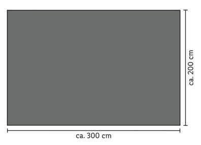 Sonnensegel Rechteck anthrazit 200x 300 cm