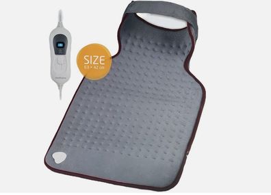 Medisana ecomed HP-46E Rücken-und Nackenheizkissen Wärmekissen grau 63 x 42 cm