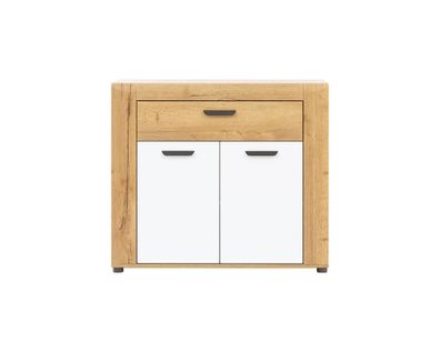 Kommode Besto BT02 Wohnzimmerschrank Evoke Eiche/Weiß Glanz