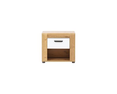 Nachtschrank Besto BT13 Nachttisch Evoke Eiche/Alpinweiß