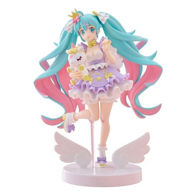 Furyu Hatsune Miku im Lavendelkleid | Hatsune Miku Sammelfigur | 21 cm