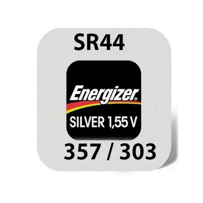 1x Energizer 357 / 303 Uhrenbatterien 1,55 V SR1154W SR44 AG13 Knopfzelle