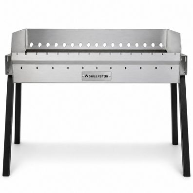 Profi Mangal Bulat 90 Edelstahl 3mm Schaschlikgrill