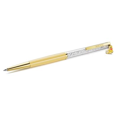 Swarovski Crystalline Kugelschreiber 574284 Gelb lackiert, goldplattiert Pu der Bär