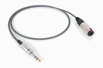 Viablue EPC-4 - HighEnd Kopfhörerkabel - Verlängerung - 6,3mm Klinke - Silver
