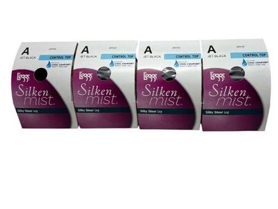 4x L´eggs Silken Mist Silky Sheer Leg Control Top Höschen für Damen, A (S)