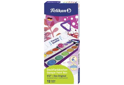 Pelikan Farbkasten K12 12 Farben + Deckweiß 660708