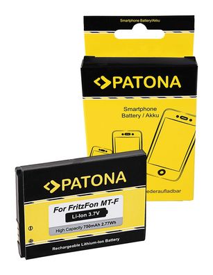 PATONA Telefon-Akku für AVM Fritz! Fon M2 C4 C5 312BAT006 – 3,7 V 750 mAh