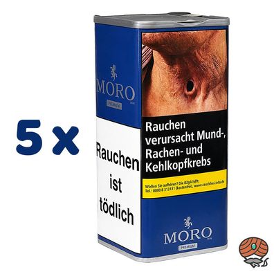 Moro Blau Premium Feinschnitt-Tabak Dose 5x 260g
