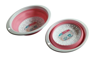 faltbarer Sieb 24cm Camping Wohnmobil Küchensieb Nudelsieb Salatsieb oval TOP