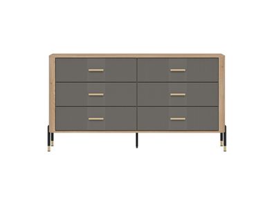 Kommode Dante DT05 - Cremona Eiche/Grau