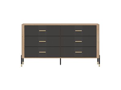 Kommode Dante DT05 - Cremona Eiche/Anthrazit