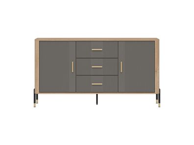 Kommode Dante DT06 Sideboard - Cremona Eiche/Grau
