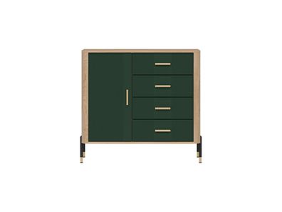 Kommode Dante DT08 Schubladenschrank - Cremona Eiche/Anthrazit