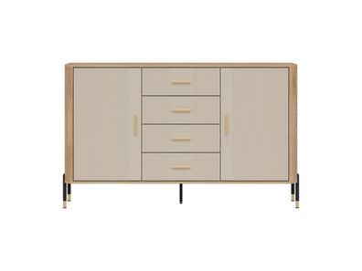 Kommode Dante DT09 Schubladenschrank - Cremona Eiche/Kaschmir