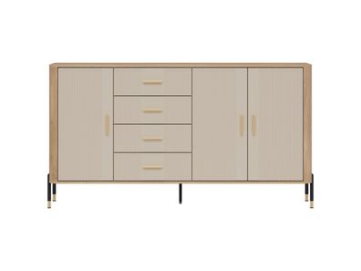 Kommode Dante DT10 Schubladenschrank - Cremona Eiche/Kaschmir