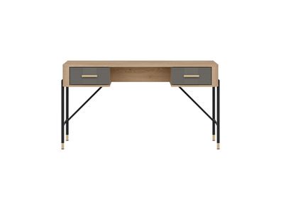 Schreibtisch Dante DT23 140 cm - Cremona Eiche/Grau
