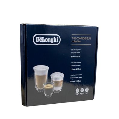 GLÄSER SET CAFFE Cappuccino LATTE Macchiato Thermocup DE LONGHI 5513284451