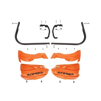 Acerbis Handprotektor ADV Typ E passend für KTM / HON / BEN / ROY - Orange/Schwarz