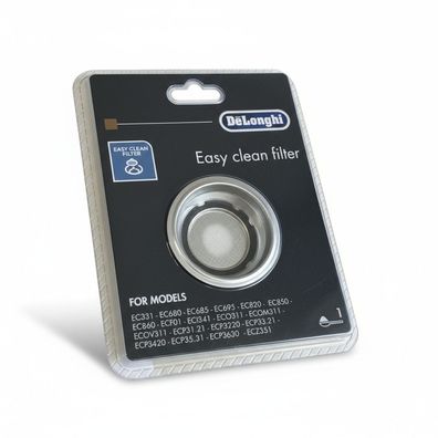 DeLonghi Easy Clean Filter DLSC400 1 Tasse für EC331, EC680, EC685, EC695, EC820