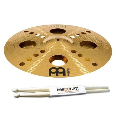 Meinl Becken HCS16TRS Trash Crash 16 Zoll mit Schlagzeugstöcken