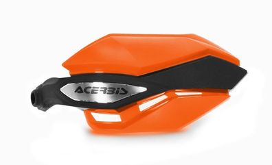 Acerbis Handprotektor Argon passend für HON / APR / BEN / GUZ u.a. - Orange/Schwarz