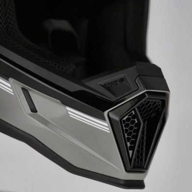 Acerbis MX- Enduro Helm Whoops - Grau/Schwarz - S
