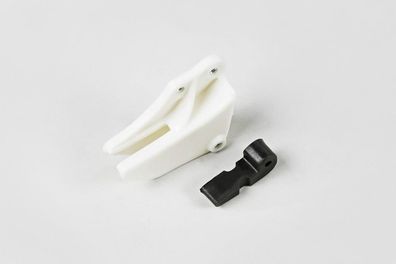 Kettenführung Kettenschleifer chain passt an Honda Cr 85 R 03-07 weiß-sw