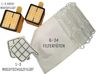 TOP - Hepafilter Filtertüten Motorschutzfilter geeignet Vorwerk VK 135 VK 136