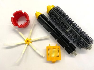 Zubehör für iRobot Roomba 700 Serie kompatibel Bürsten, Filter, Reiniger Set