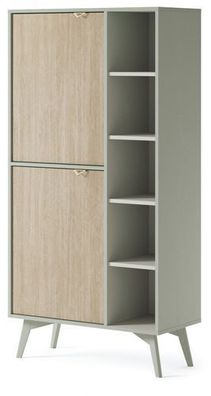 Forrest RG80 - Skandinavischer Regalschrank 80x160x38cm
