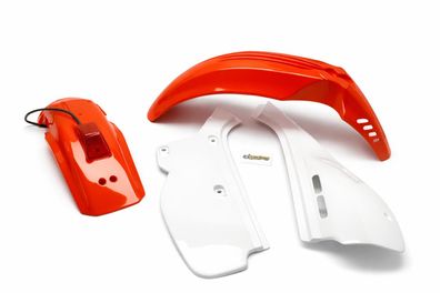 Verkleidungssatz Plastiksatz plastic kit passt an Honda Xr 600 R 88-02 rot-weiß