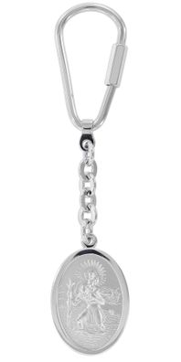 trendor Schmuck Schlüsselanhänger Christophorus Silber 925 39034