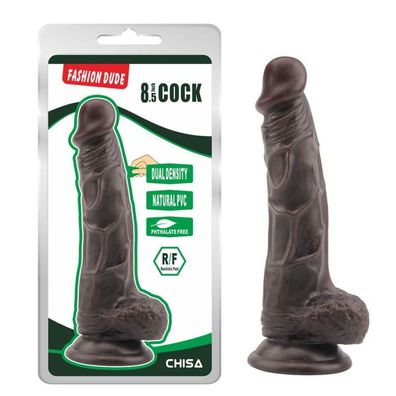 Dildo Dual Density Fashion Dude 21 x 4.1 cm Braun