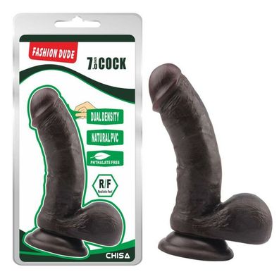 Dildo Dual Density Fashion Dude 17.5 x 4 cm Braun