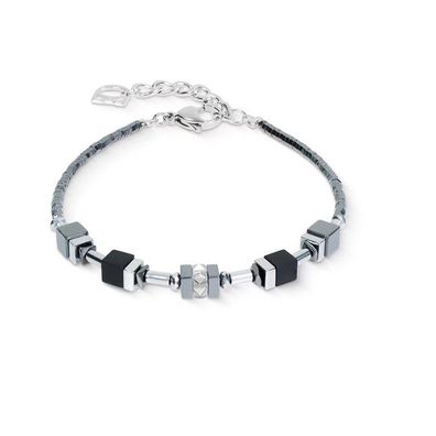 Armband - Edelstahl - Small Cubes Schwarz