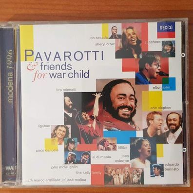 Pavarotti & Friends for war child PMDC Germany VG+/EX (CD Album, Rock, Decca)