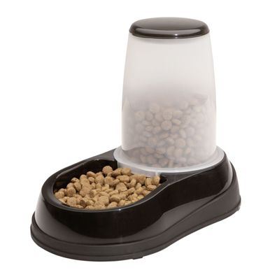Maelson Feedo 150, Futterspender für Hunde und Katzen - Schwarz/Weiß, für 1,5kg