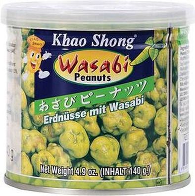 Khao Shong Snacks Erdnüsse & Wasabi (140 g)
