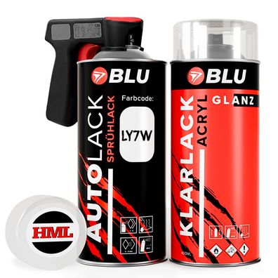 BLU Spraydosen LY7W silbersee lichtsilber spray klarlack autolack für AUD