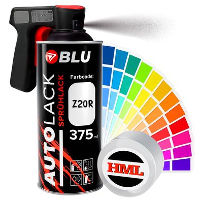 BLU Spraydosen Z20R schwarz saphirschwarz basislack spray autolack für OPEL 375ml