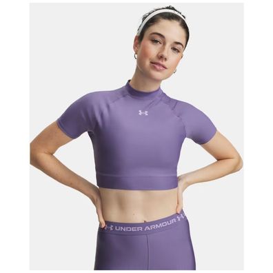 Under Armour Damen T-Shirt HeatGear Crop Mock SS 6010006