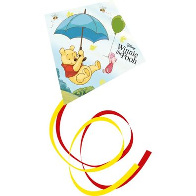 Winnie Puuh Einleinerdrachen Flugdrachen Kinderdrachen mit Wickelgriff Schnur und