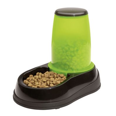 Maelson Feedo 150, Futterspender für Hunde und Katzen - Grün/Schwarz, für 1,5kg