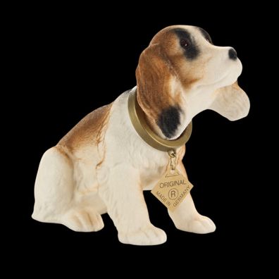 Dekofigur Wackelfigur Deko Figur Hund Bernardiner H 13 cm klein mit Wackelkopf