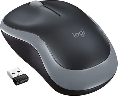 Logitech M185 Kabellose Maus, 2,4 GHz mit USB-Nano-Empfänger, 12 Monate Batteriela