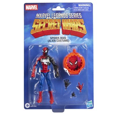 Marvel Legends Series Secret Wars Spiderman Alien Kostümfigur 15 cm