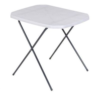 Klappbarer Klapptisch Campingmöbel grau 70 x 53 cm