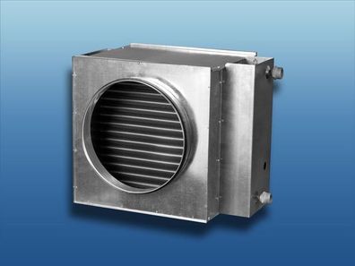 Warmwasser-Heizregister für Rundrohrsysteme