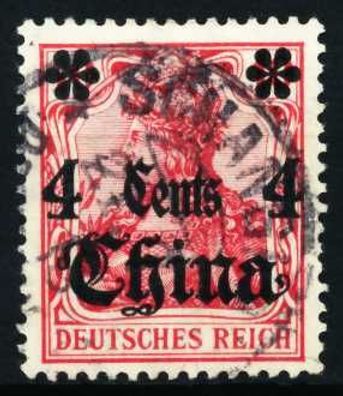 Deutsche Auslandspostämter CHINA Nr 40a zentrisch gestempelt X458956